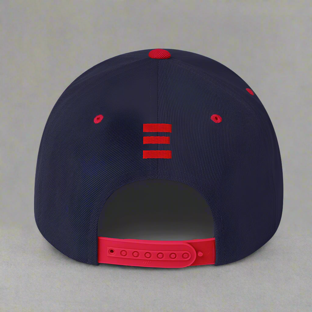 Grace and Mercy classic-snapback-navy-red-back