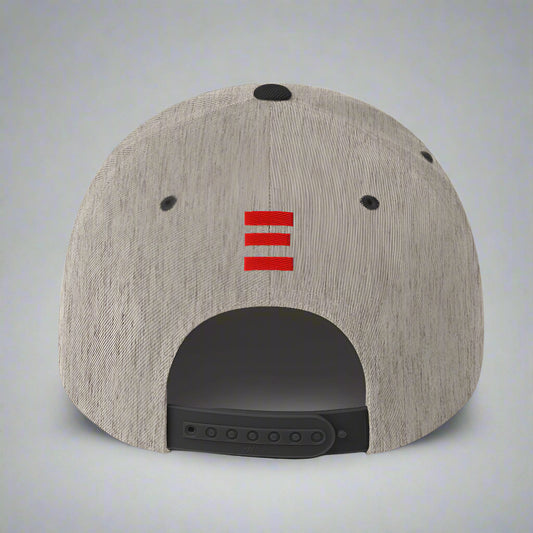 blessed and highly favored classic-snapback-heather-black-back