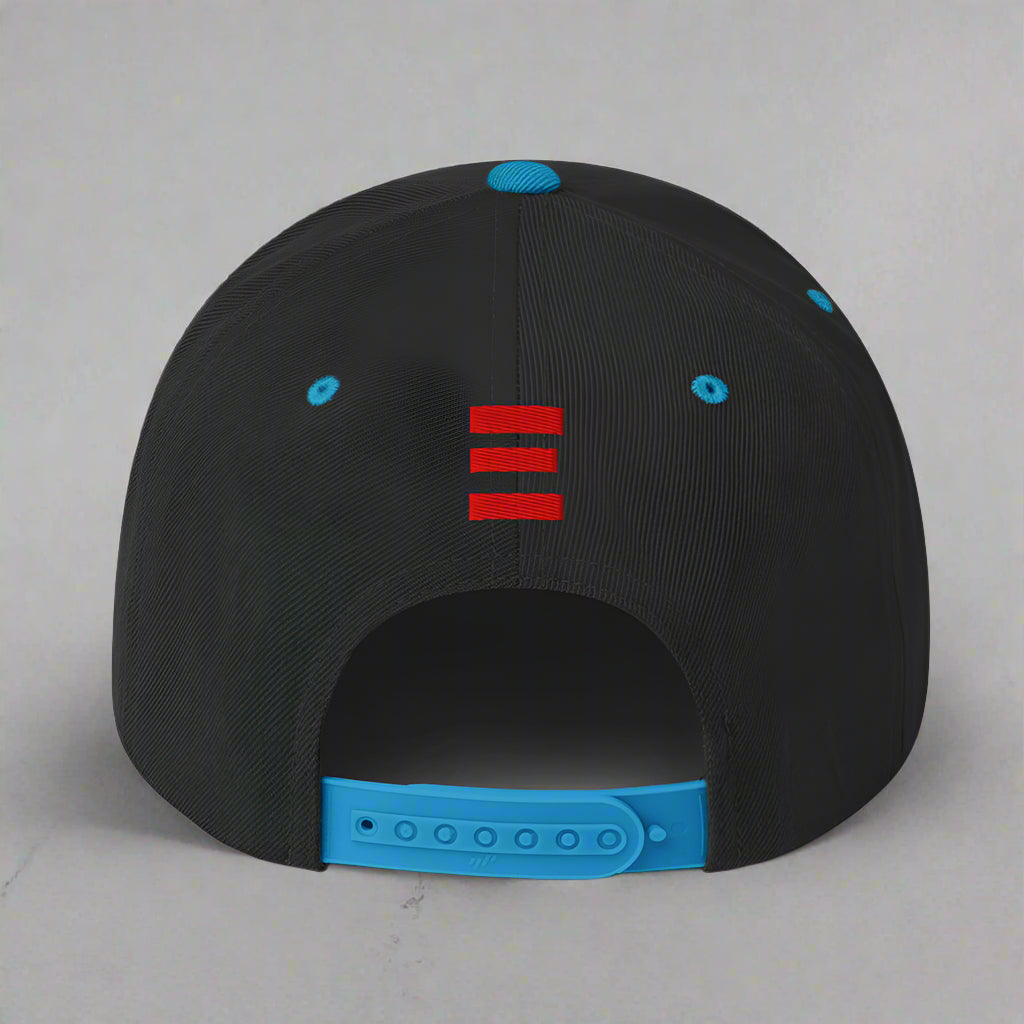 grace and mercy classic-snapback-black-teal-back
