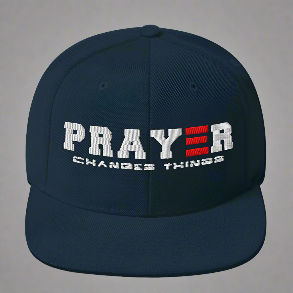 prayer changes thing classic-snapback-dark-navy-front