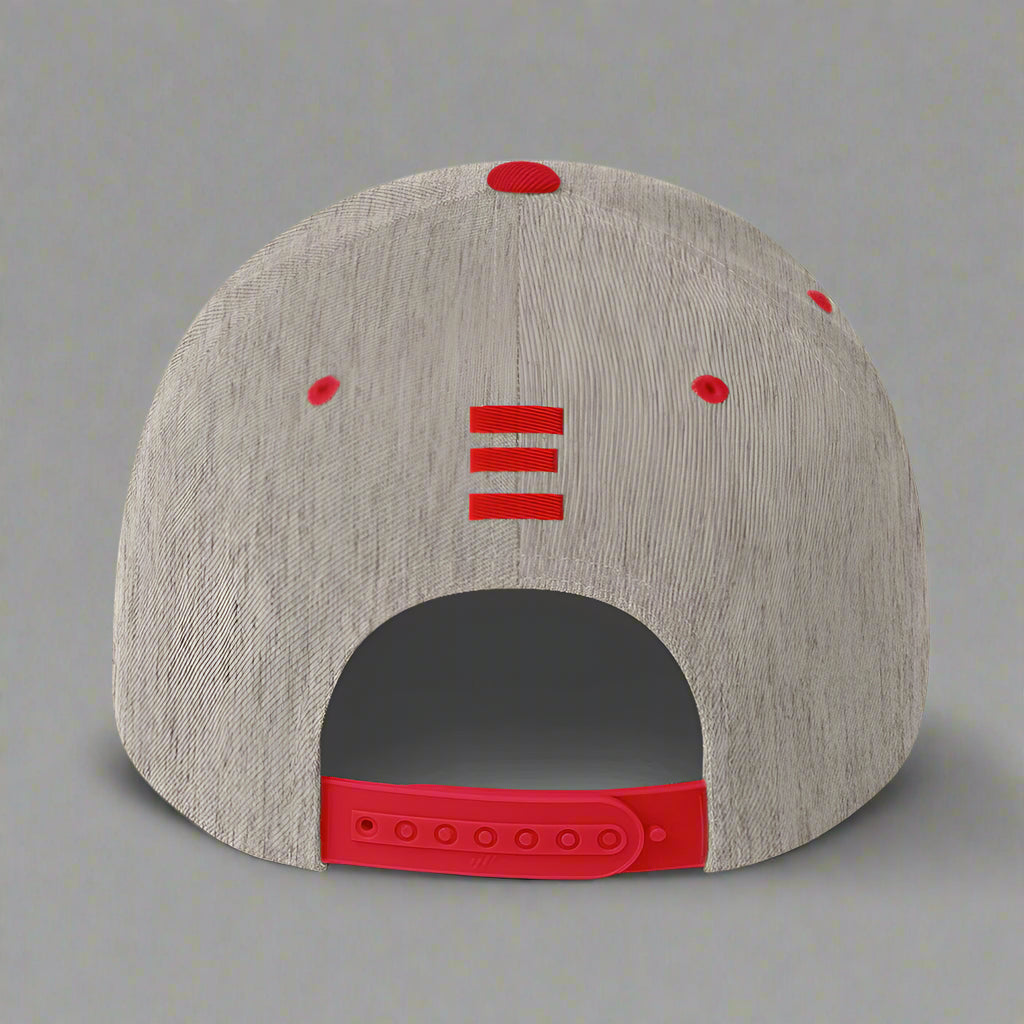 prayer changes things classic-snapback-heather-grey-red-back