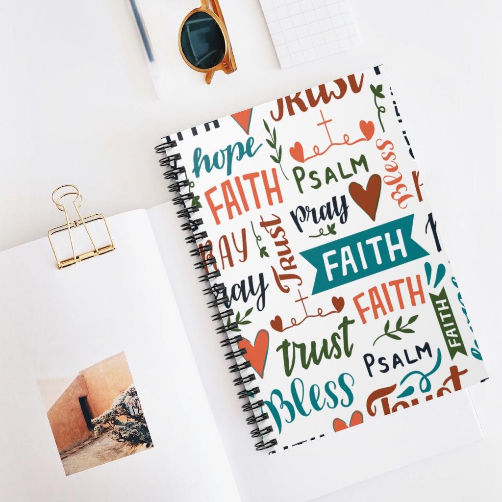 Faith Spiral Spiritual Notebook - Ruled Line - EnoughSaid