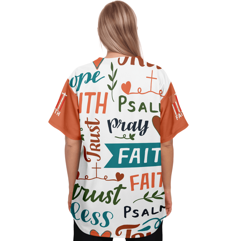 Trust Faith Baseball Jersey - EnoughSaid