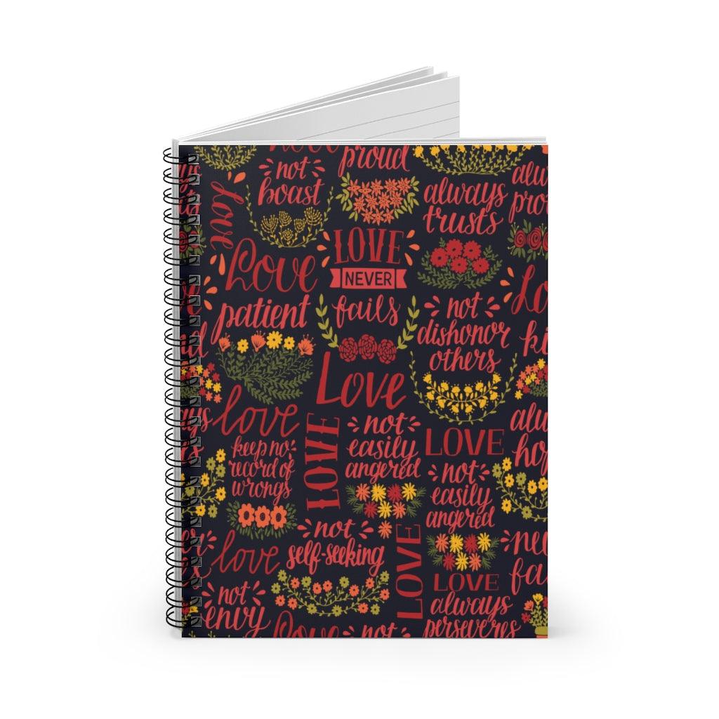 Love Spiral Spiritual Notebook - Ruled Line - EnoughSaid