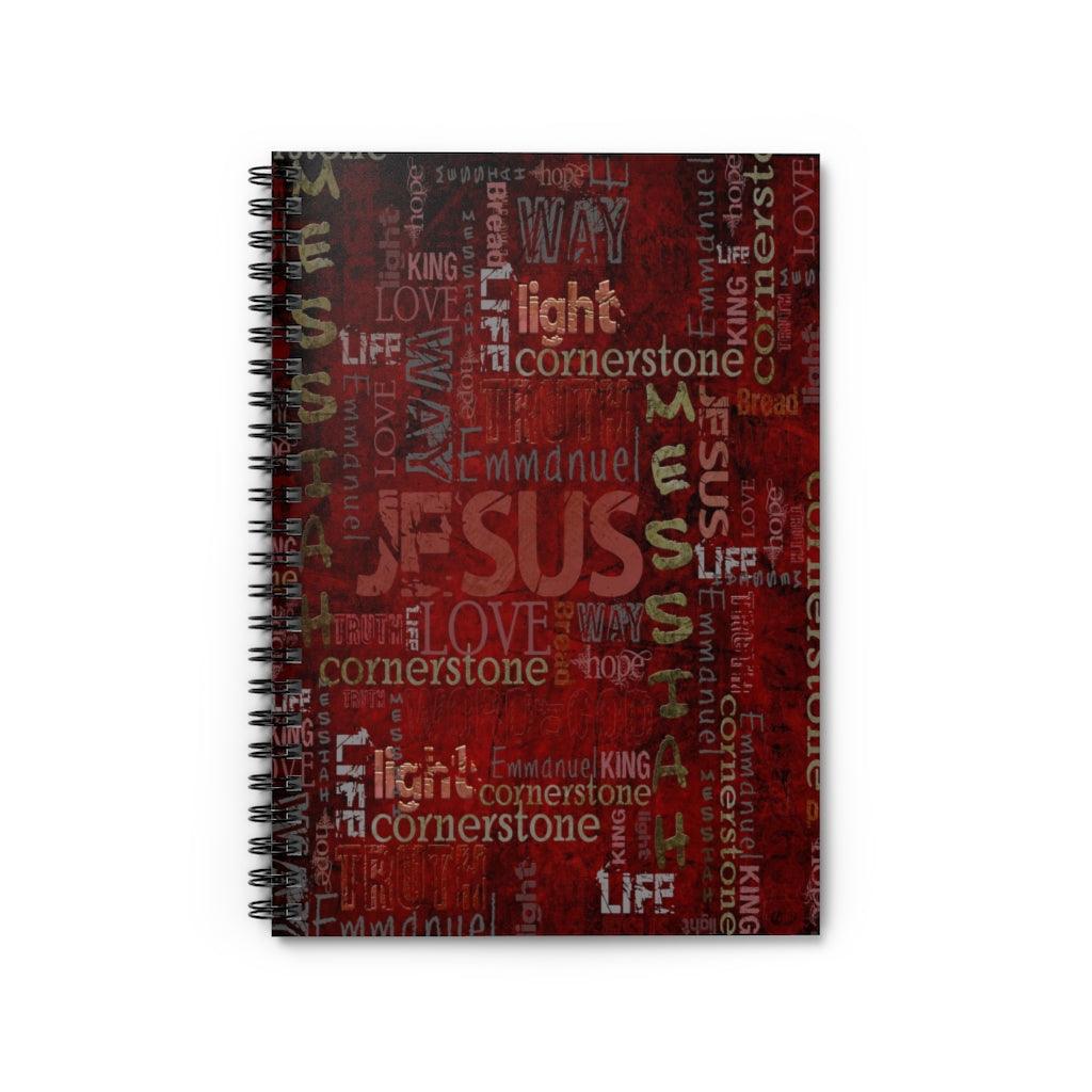 Jesus Love Spiral Spiritual Notebook - Ruled Line - EnoughSaid