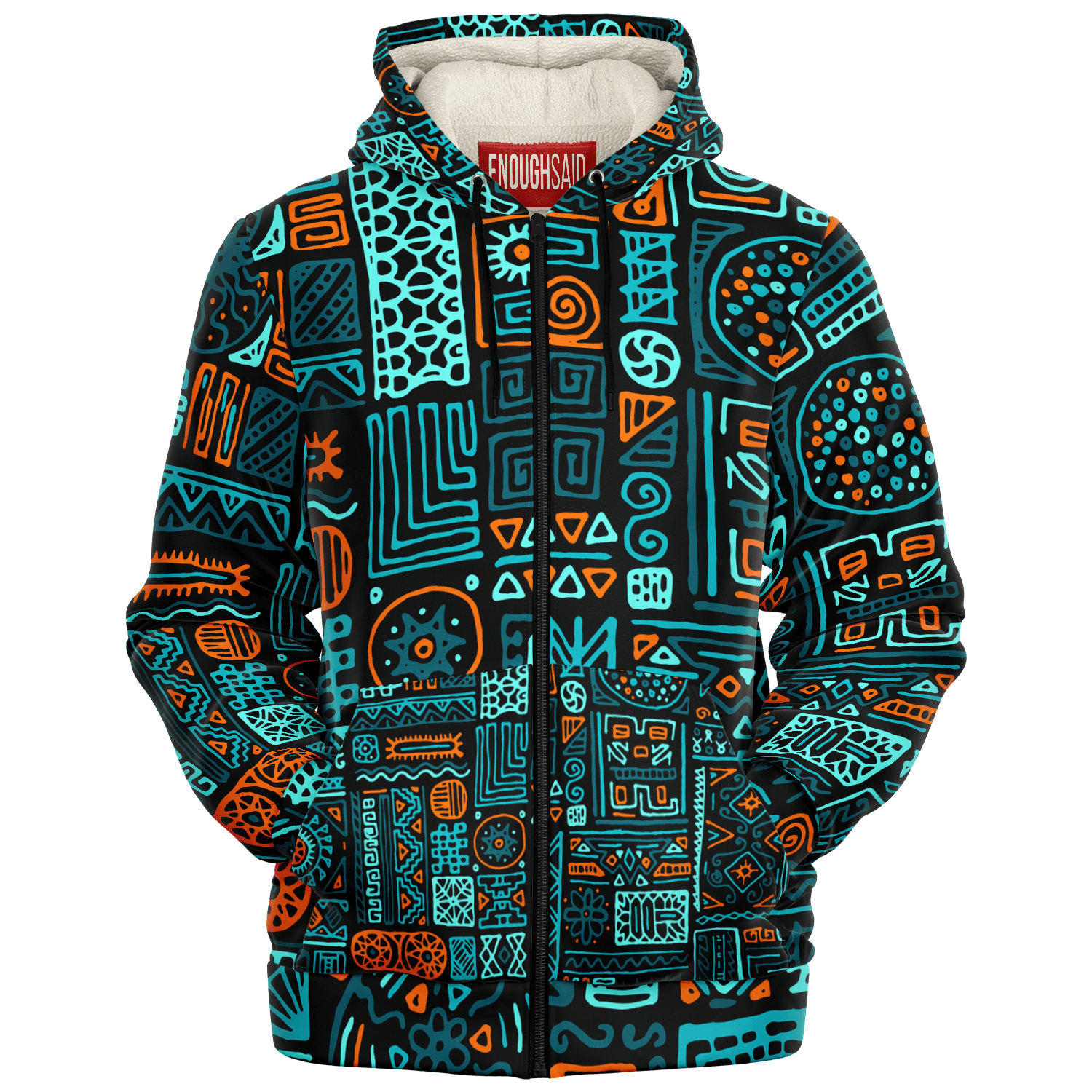 MICRO FLEECE ZIP UP HOODIE - EnoughSaid