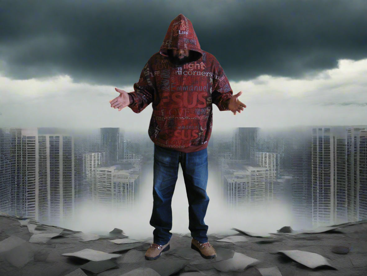 FAITH & STRENGTH CHRISTIAN HEAVYWEIGHT OVERSIZED HOODIE