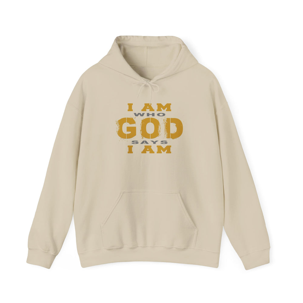 I Am Who God Says I Am - Unisex Faith Base Hoodie