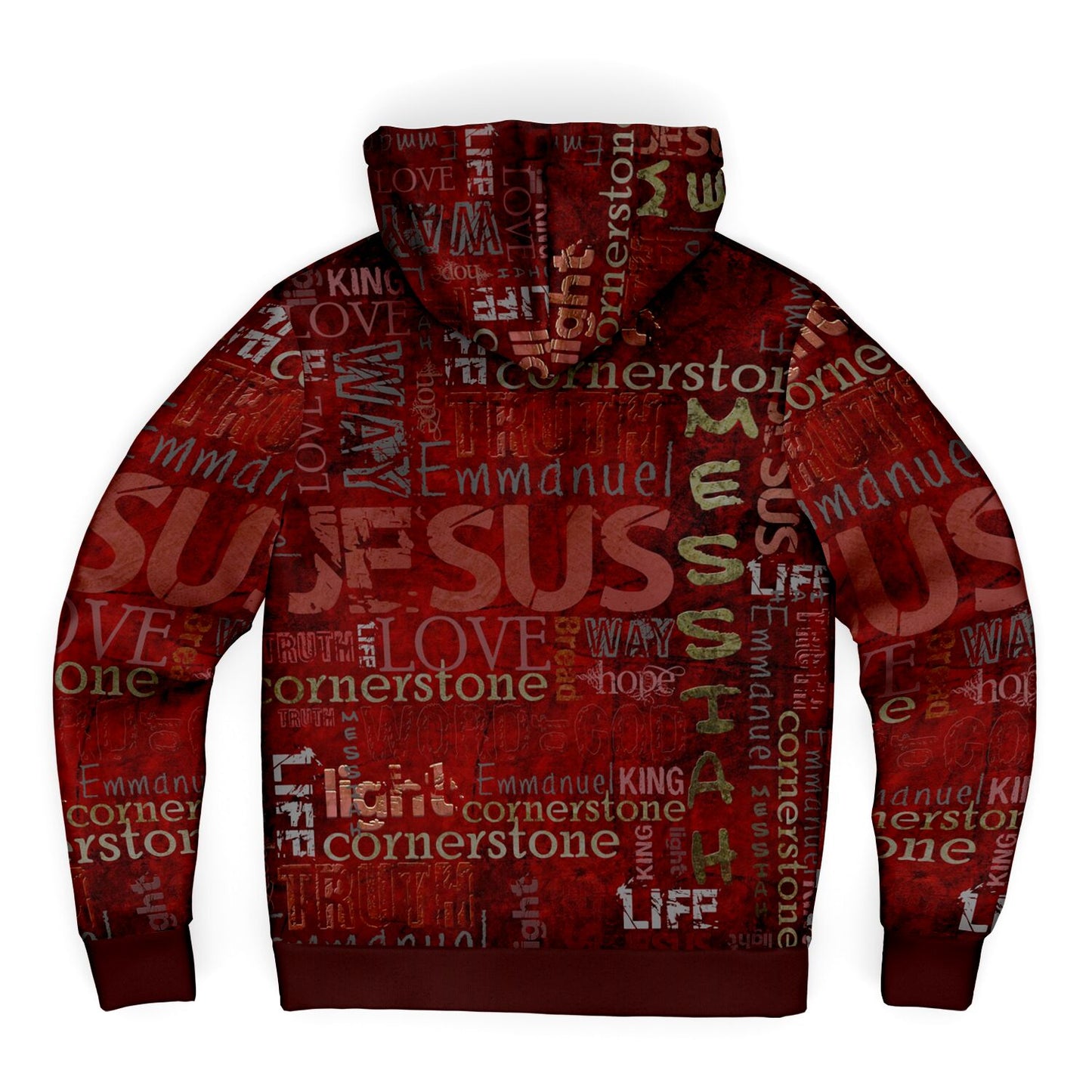 Jesus Passion Micro Fleece Zip Up Hoodie