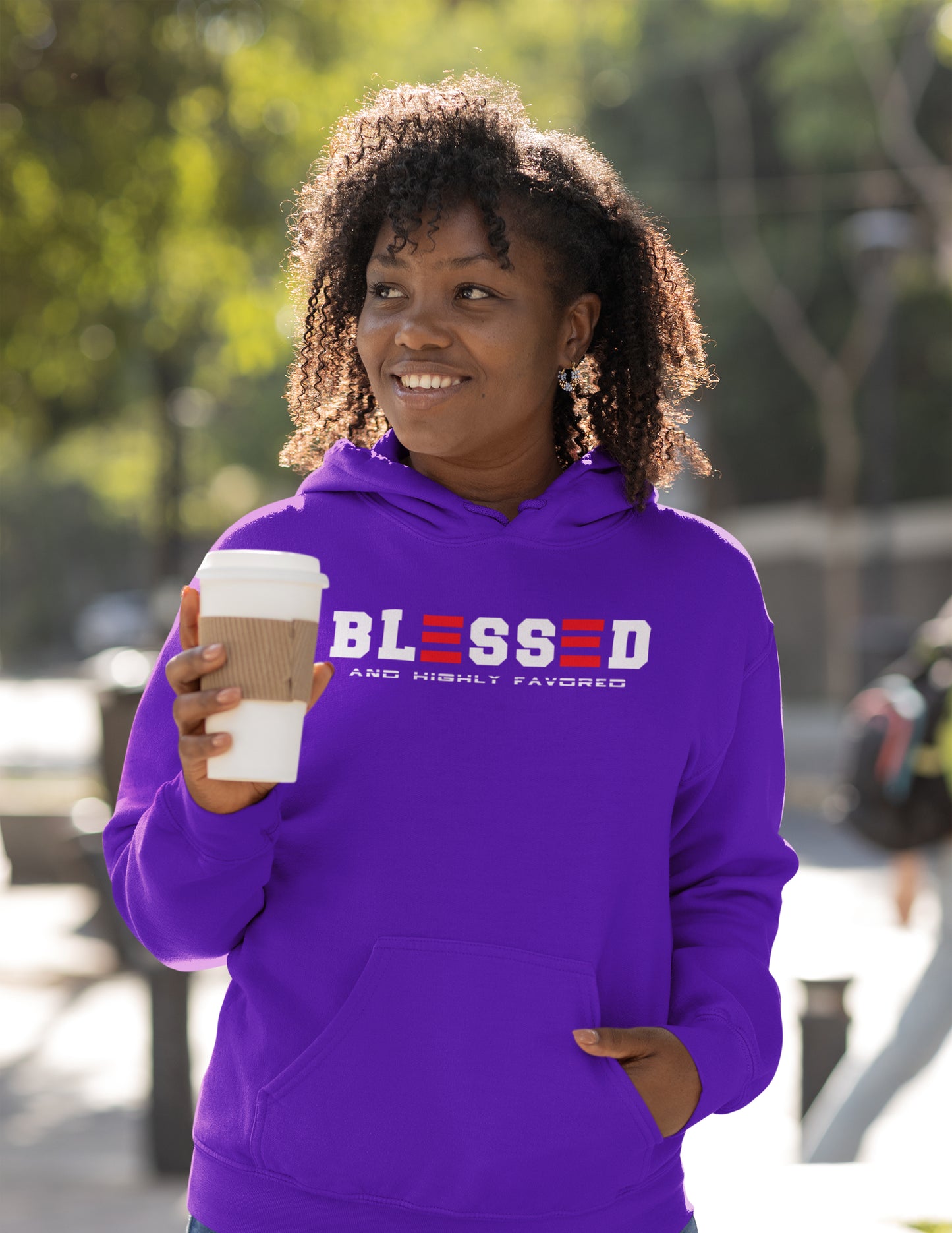 BLESSED and HIGHLY FAVORED UNISEX HOODIE
