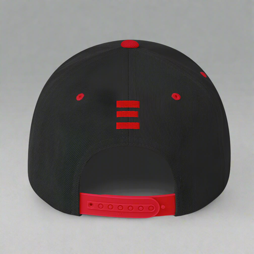 blessed and highly favored classic-snapback-black-red-back