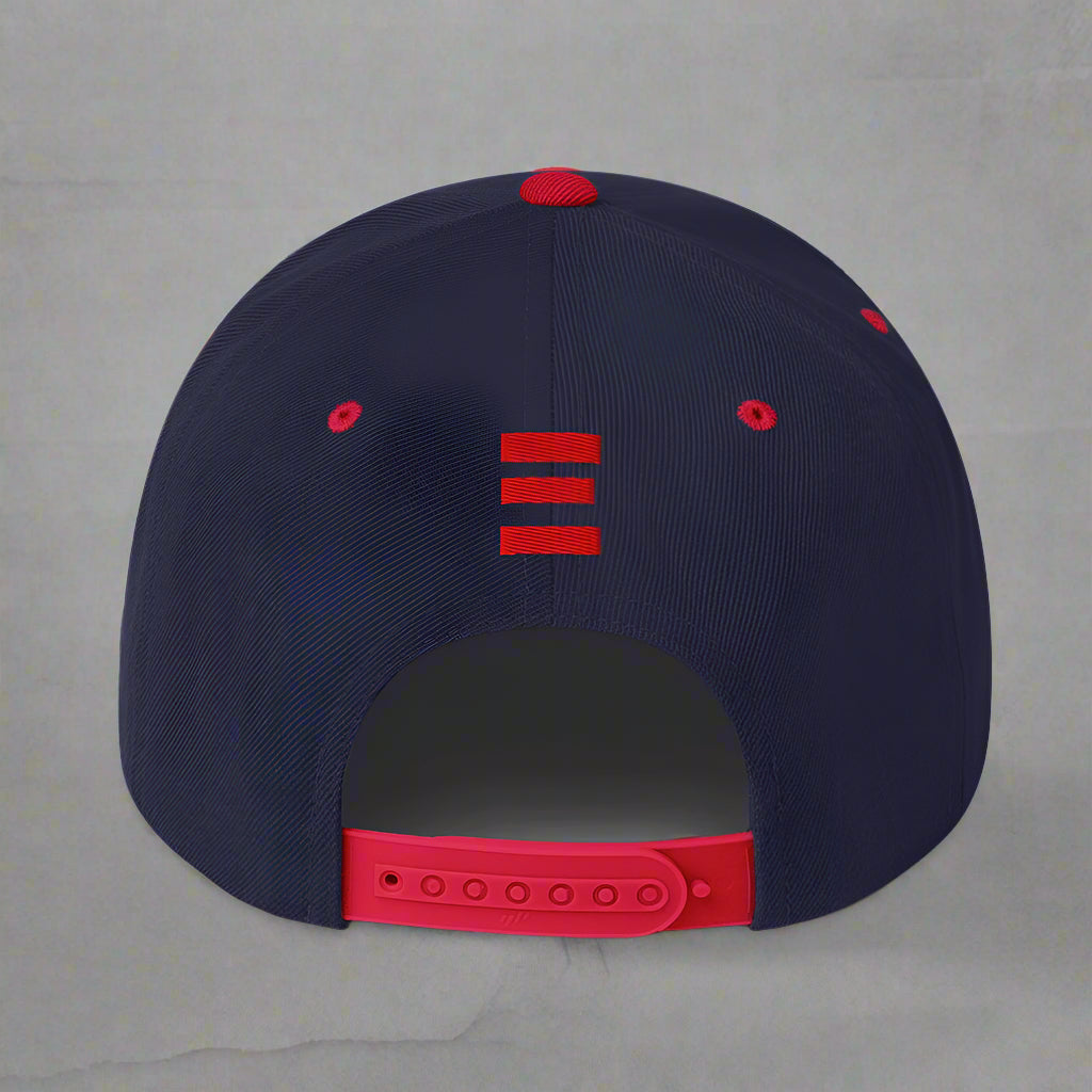 blessed and highly favored classic-snapback-navy-red-back