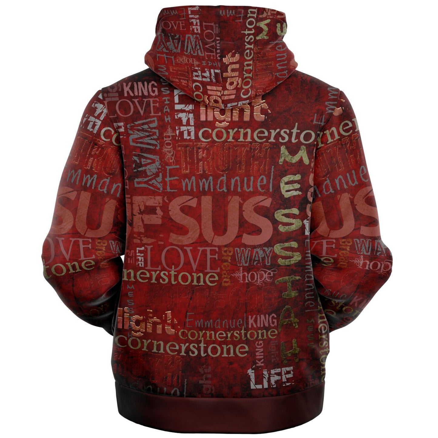 Jesus Passion Micro Fleece Zip Up Hoodie