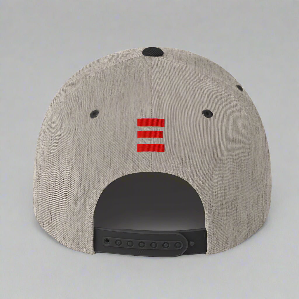 grace and mercy classic-snapback-heather-black-back