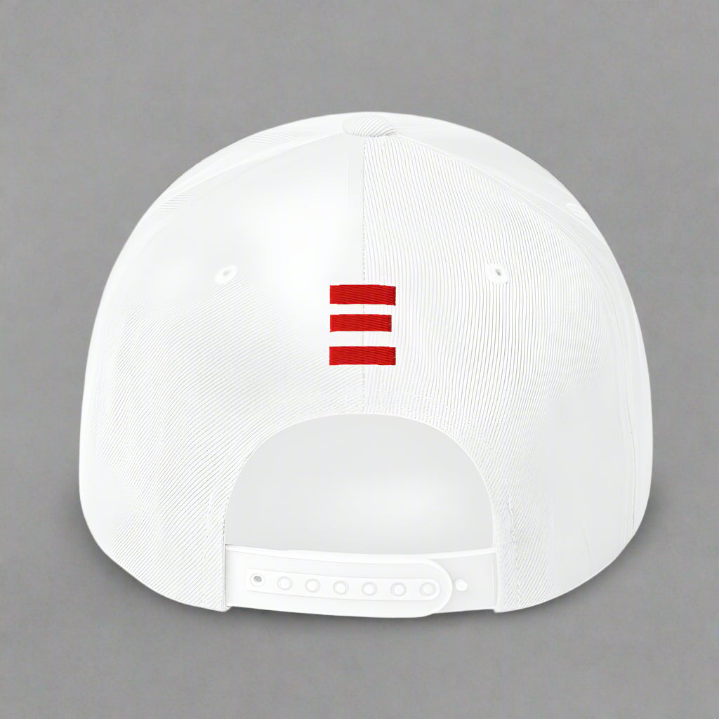 grace and mercy embroidery classic-snapback-white-back