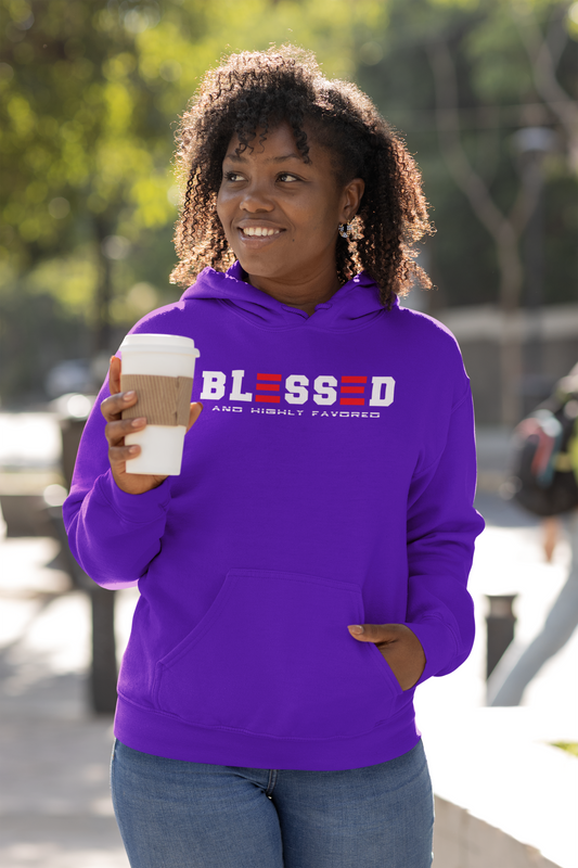 BLESSED and HIGHLY FAVORED HOODIE