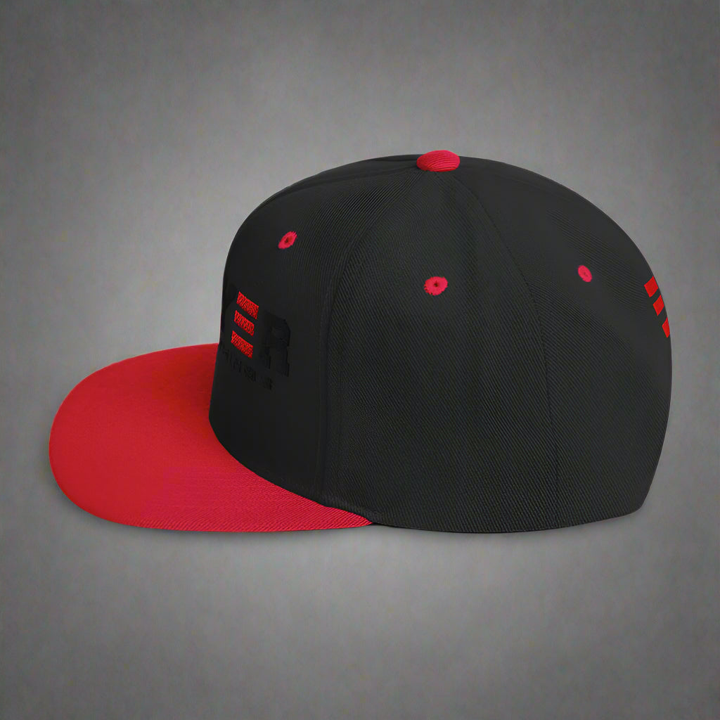 prayer changes things classic-snapback-black-red-left-side