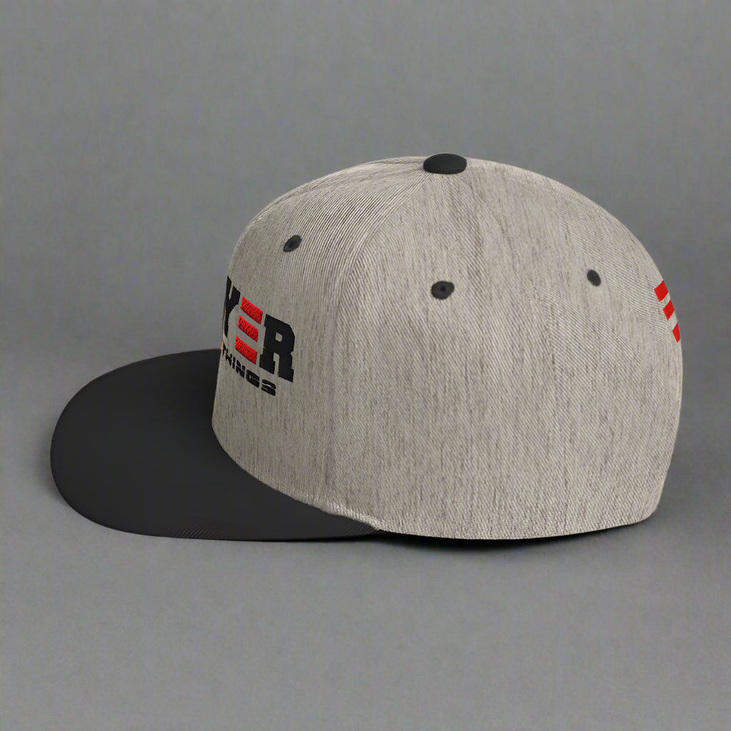 prayer changes things classic-snapback-heather-black-left-side