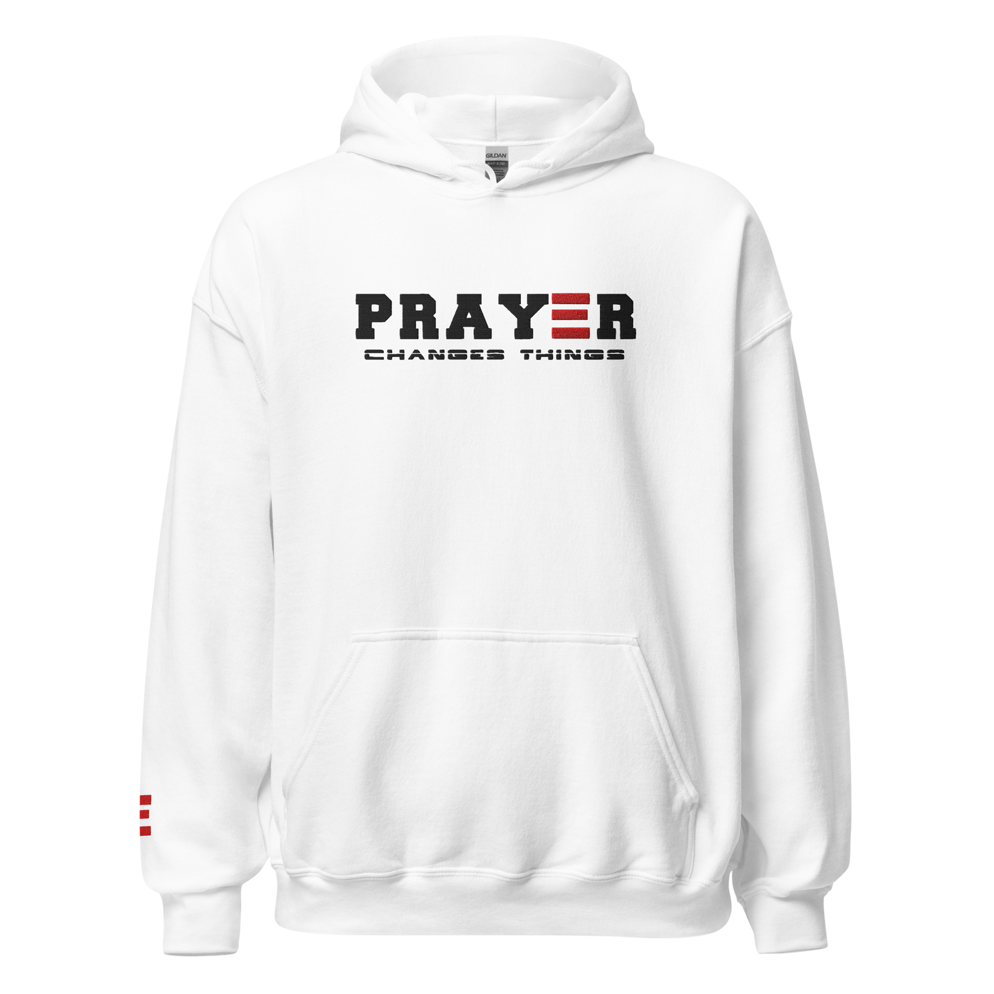 prayer changes things unisex-heavy-blend-hoodie-white-front