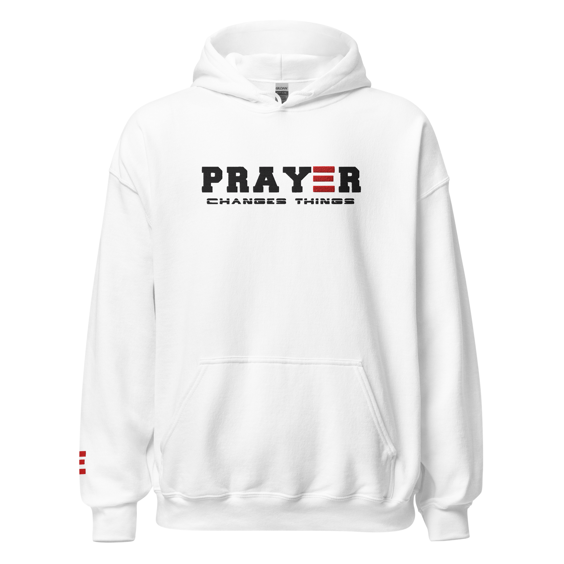 prayer changes things unisex-heavy-blend-hoodie-white-front
