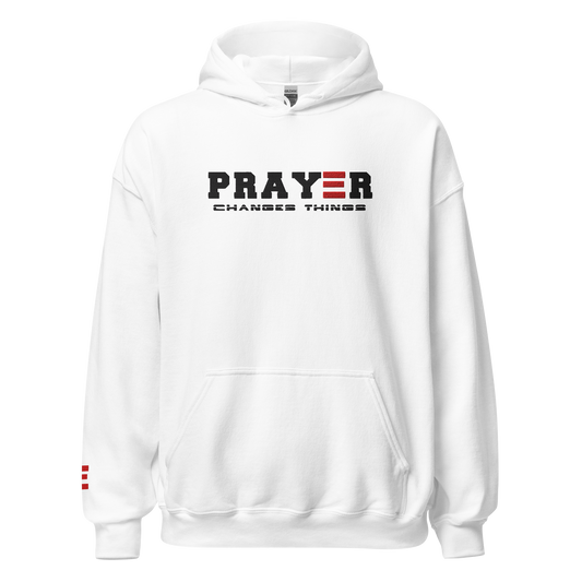 prayer changes things unisex-heavy-blend-hoodie-white-front