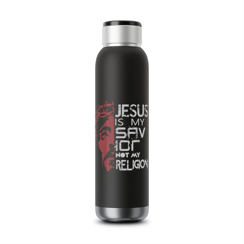 Jesus Is My Savior Soundwave Copper Vacuum Audio Bottle 22oz - EnoughSaid