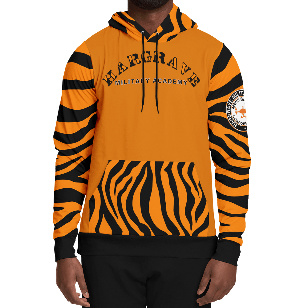 HMA Fashion Orange and Black Tiger Stripes Hoodie - EnoughSaid