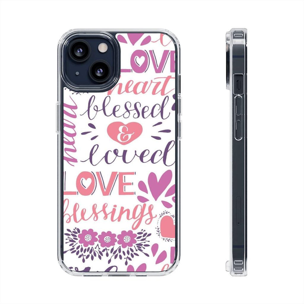 Love Clear Cases - iPhone 13 – Samsung Galaxy S21 Ultra - EnoughSaid