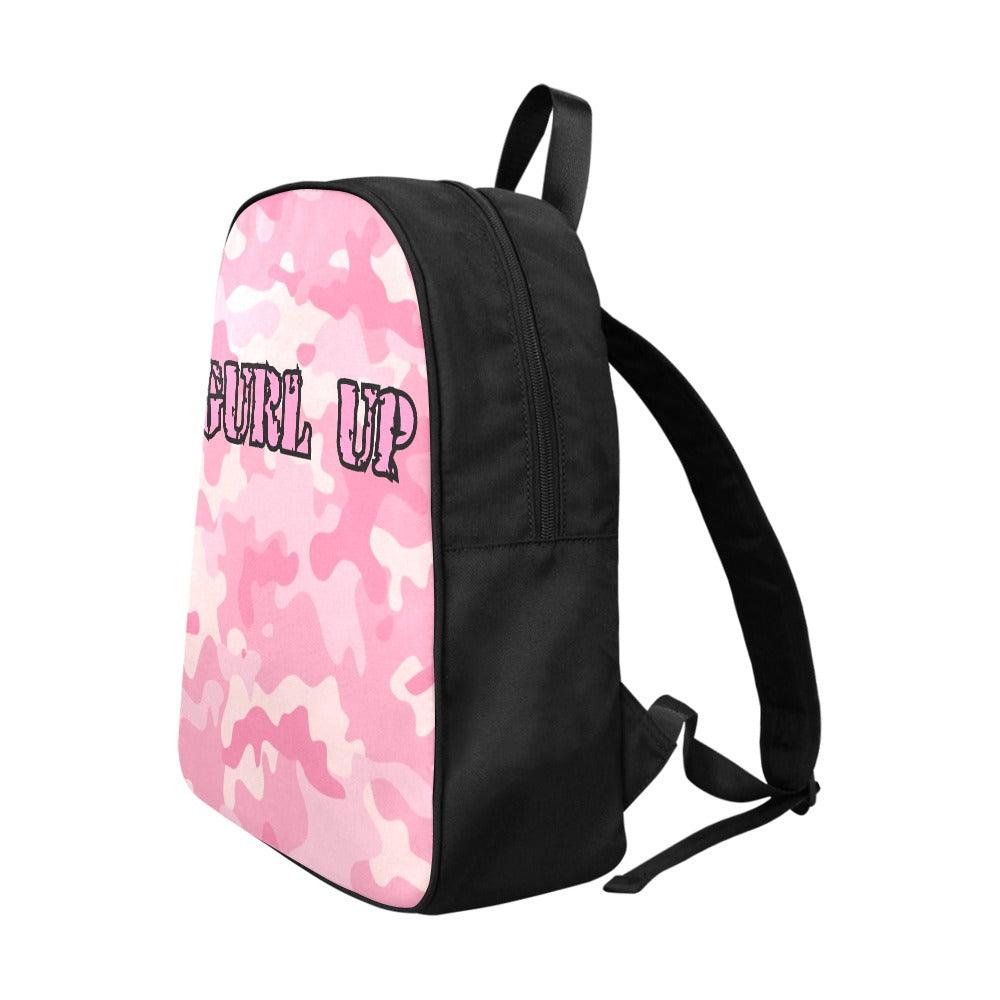 Gurl Up Fabric School Backpack (Large) - EnoughSaid