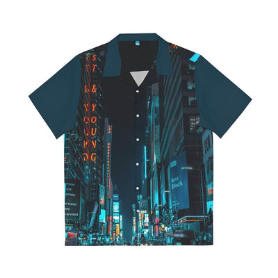 City Night Men's Hawaiian Shirt (AOP) - EnoughSaid