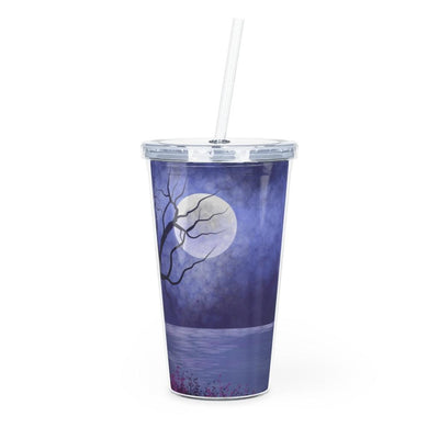 Moonlight Plastic Tumbler with Straw - EnoughSaid
