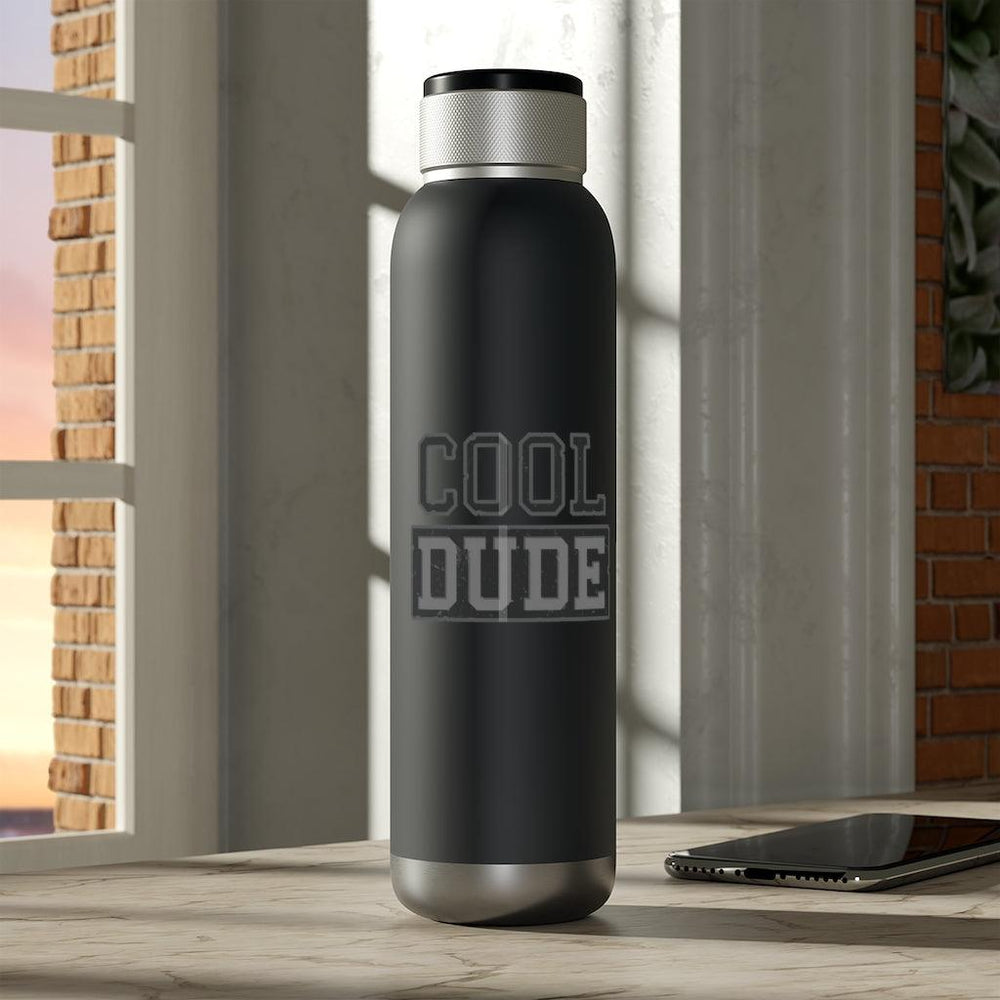 Cool Dude Soundwave Copper Vacuum Audio Bottle 22oz - EnoughSaid