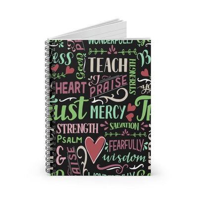 Trust Mercy Spiral Spiritual Notebook - Ruled Line - EnoughSaid