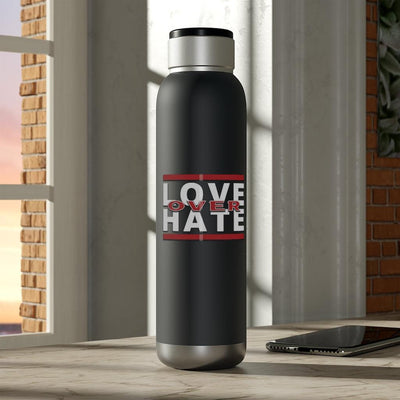 Love Over Hate Soundwave Copper Vacuum Audio Bottle 22oz - EnoughSaid