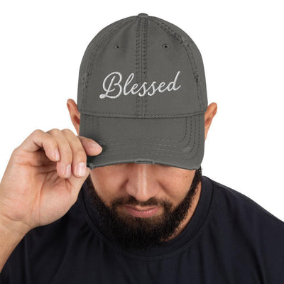 Blessed Distressed Dad Hat - Cap - EnoughSaid
