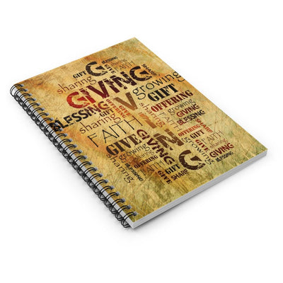 Giving Spiral Spiritual Notebook - Ruled Line - EnoughSaid