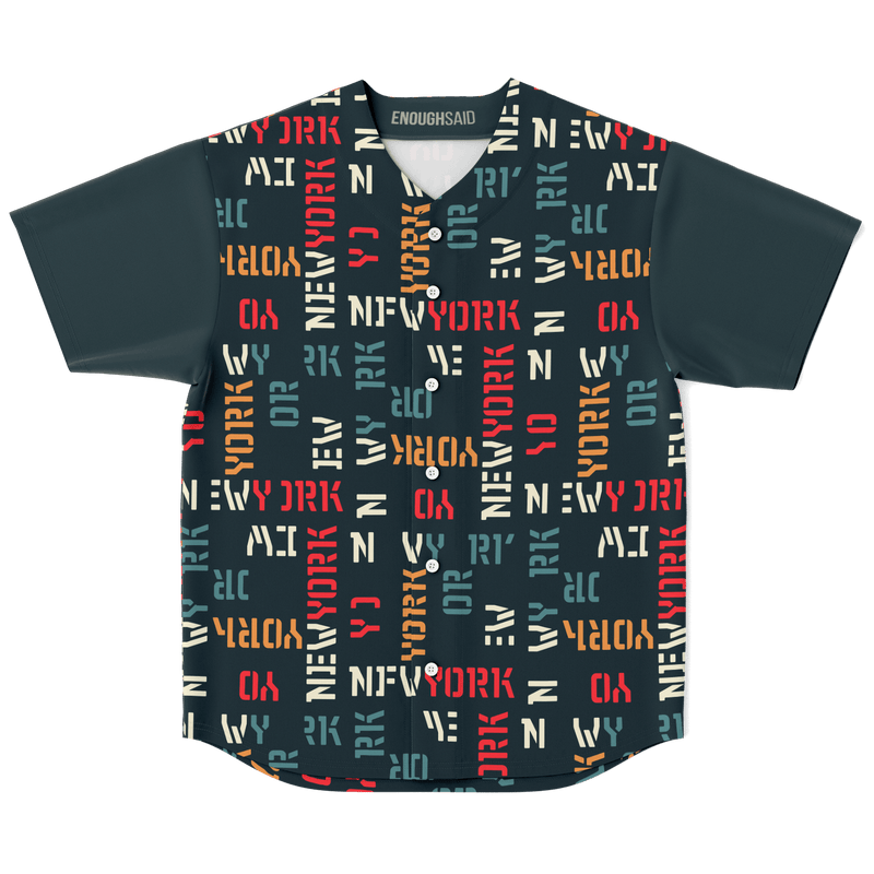 Colorful NYC Baseball Jersey - EnoughSaid