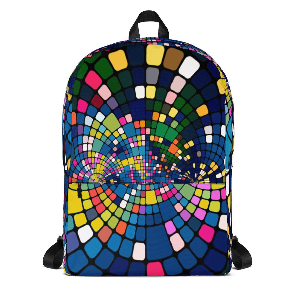 EnoughSaid Psychedelic Design Backpack