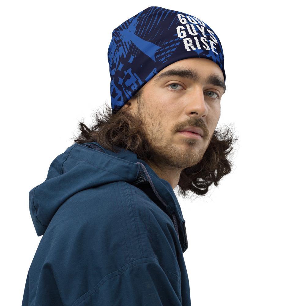 God Guys Rise All-Over Print Beanie - profile view