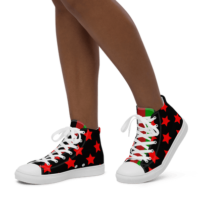 Juneteenth Women’s High Top canvas shoes - EnoughSaid