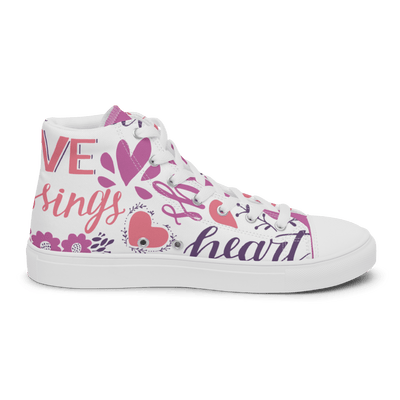 Love and Blessed Women’s high top canvas shoes - EnoughSaid